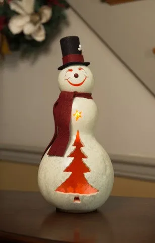 Easton Snowman Gourd and Blizzard Snowman Gourd - Available in Multiple Sizes