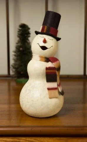 Easton Snowman Gourd and Blizzard Snowman Gourd - Available in Multiple Sizes