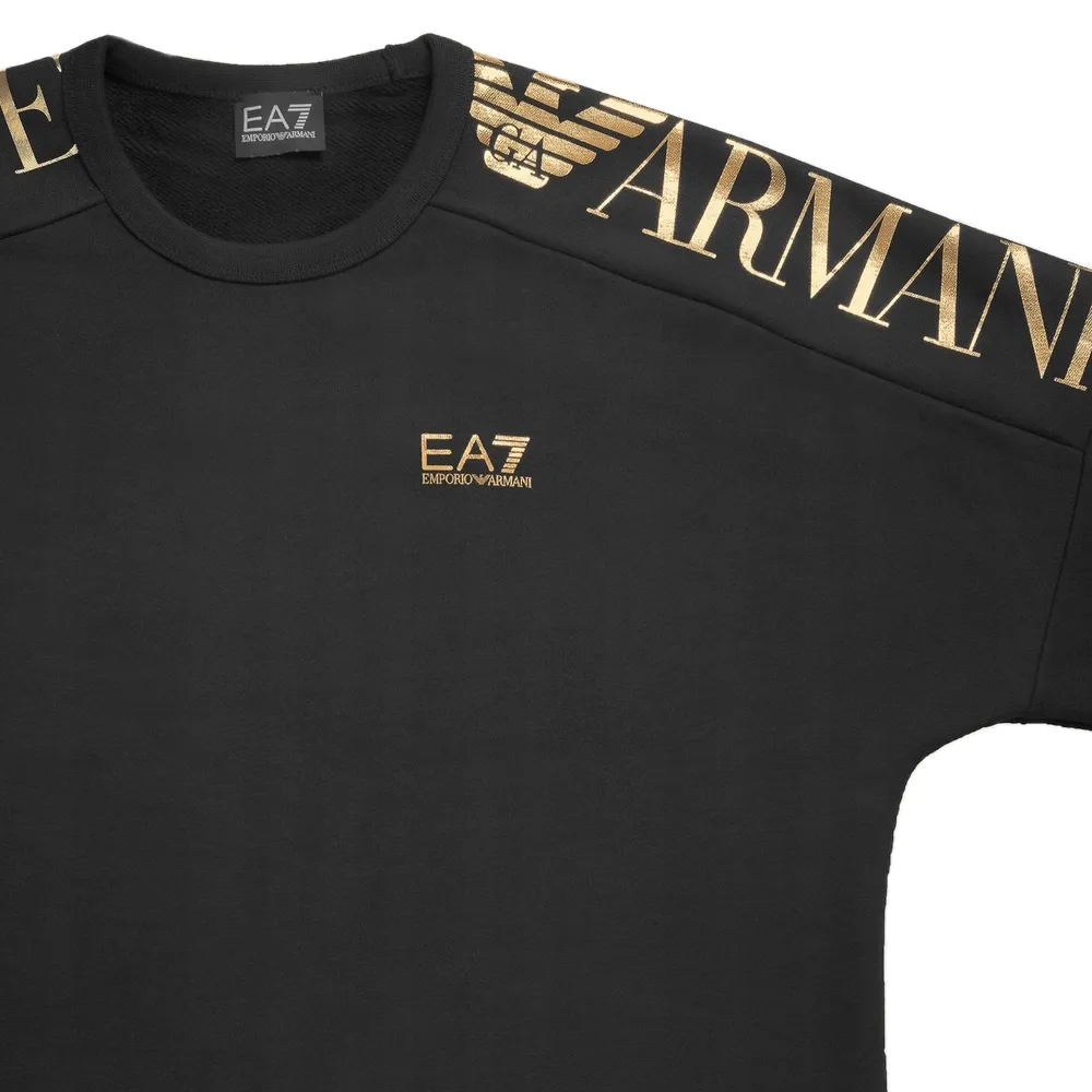 EMPORIO ARMANI  |Crew Neck Pullovers Long Sleeves Cotton Logo Sweatshirts