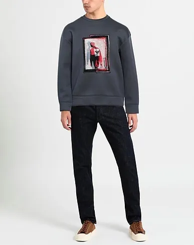 EMPORIO ARMANI  |Crew Neck Pullovers Long Sleeves Logo Sweatshirts