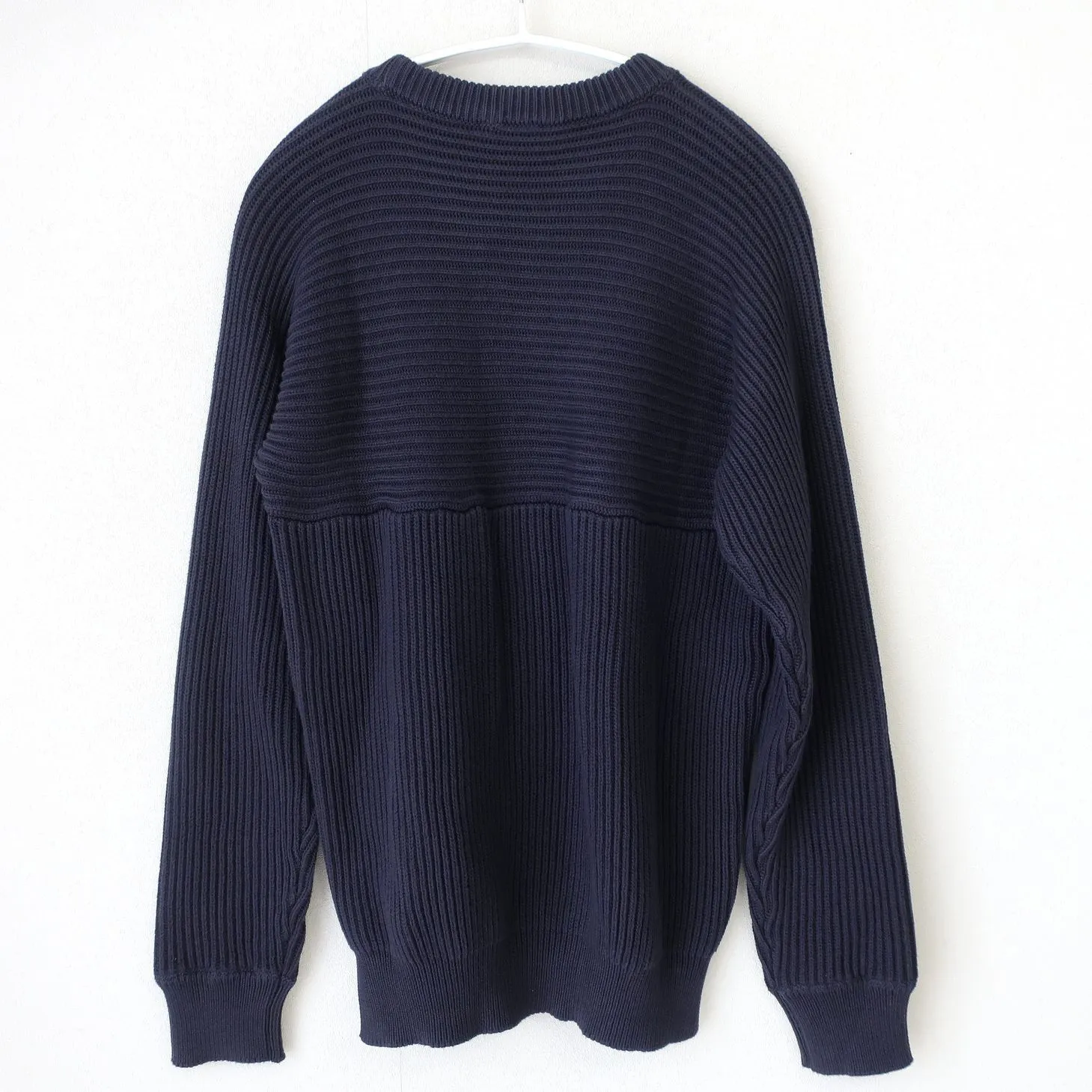 EMPORIO ARMANI  |Crew Neck Pullovers Long Sleeves Plain Cotton Sweaters