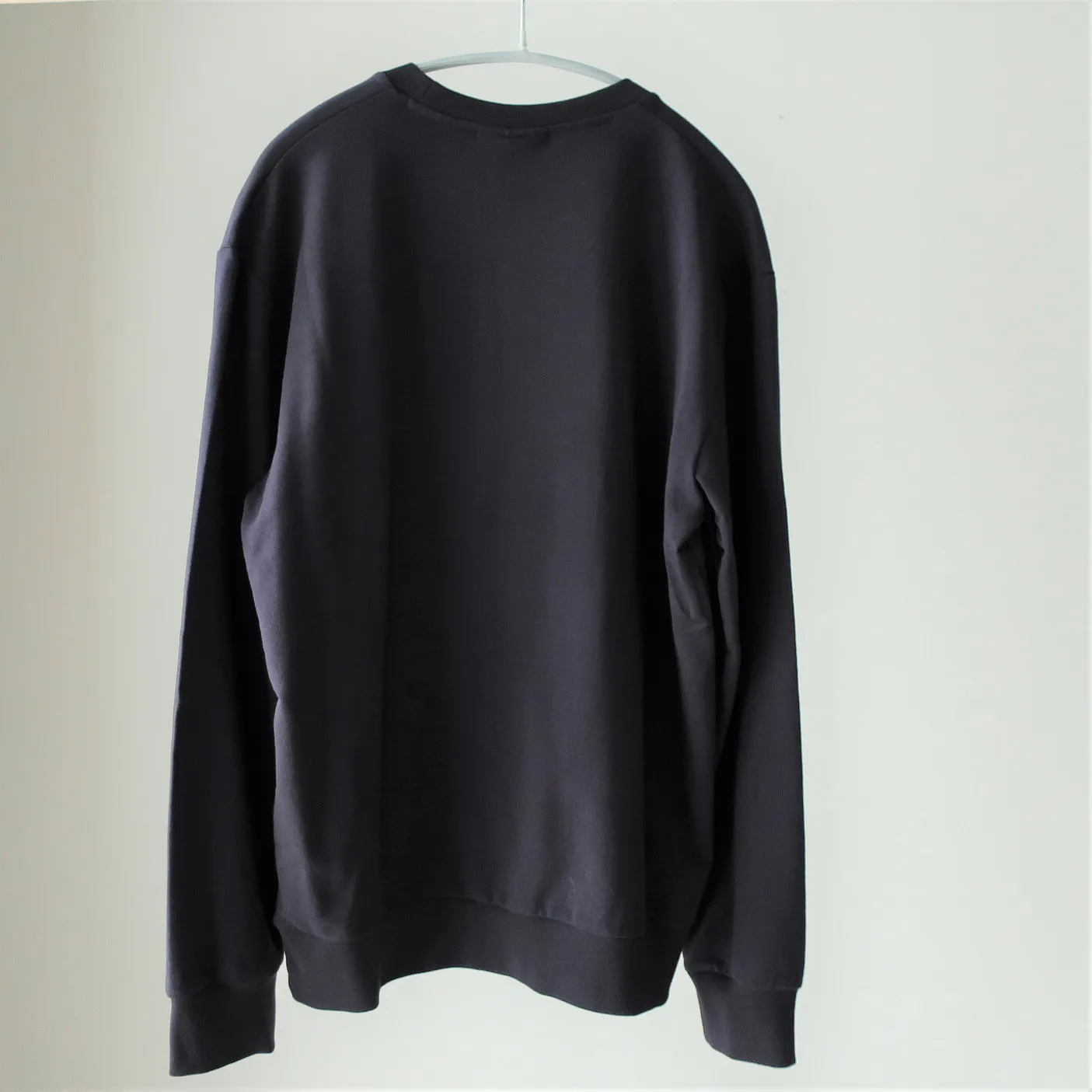 EMPORIO ARMANI  |Pullovers U-Neck Long Sleeves Cotton Oversized Logo