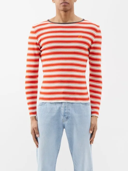 ERL  |Stripes Blended Fabrics Long Sleeves Cotton