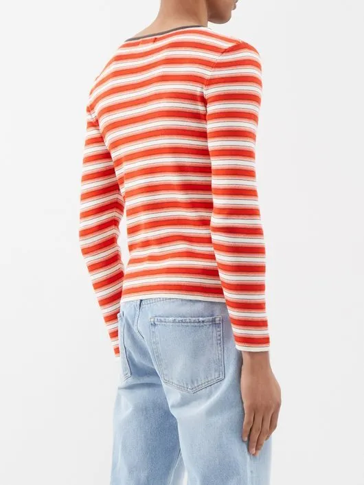 ERL  |Stripes Blended Fabrics Long Sleeves Cotton