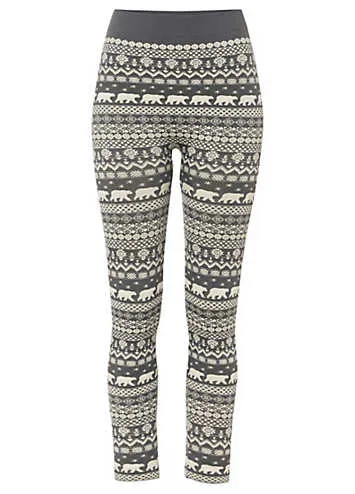 Fairisle Thermal Leggings by bonprix | Look Again