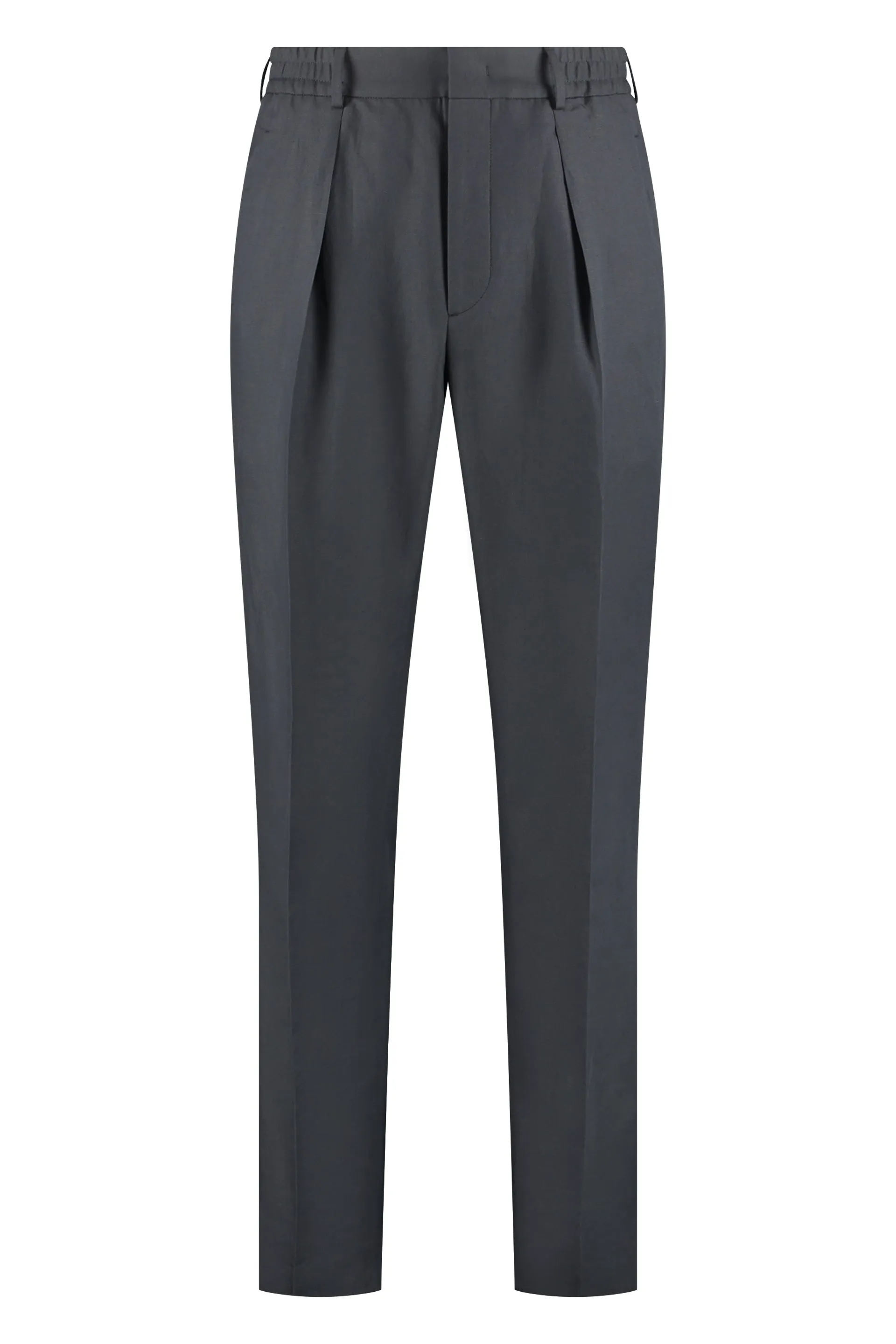 Fendi High-Waist Pleated Trousers