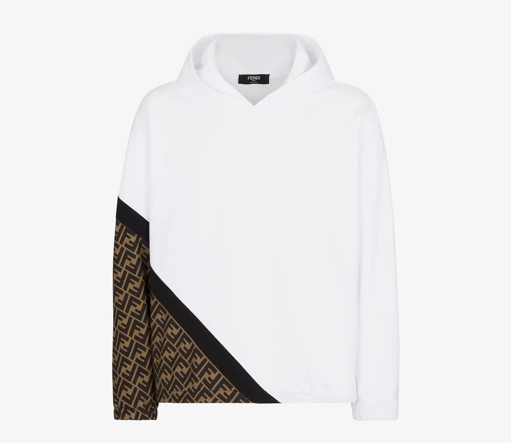 FENDI  |Pullovers Monogram Sweat Long Sleeves Plain Cotton Logo