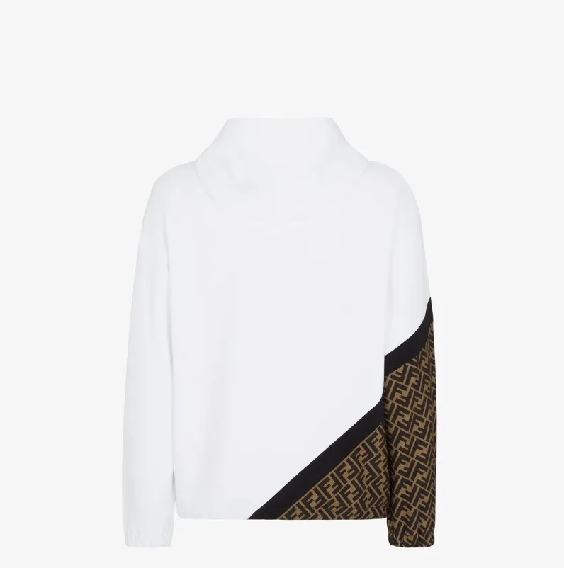 FENDI  |Pullovers Monogram Sweat Long Sleeves Plain Cotton Logo