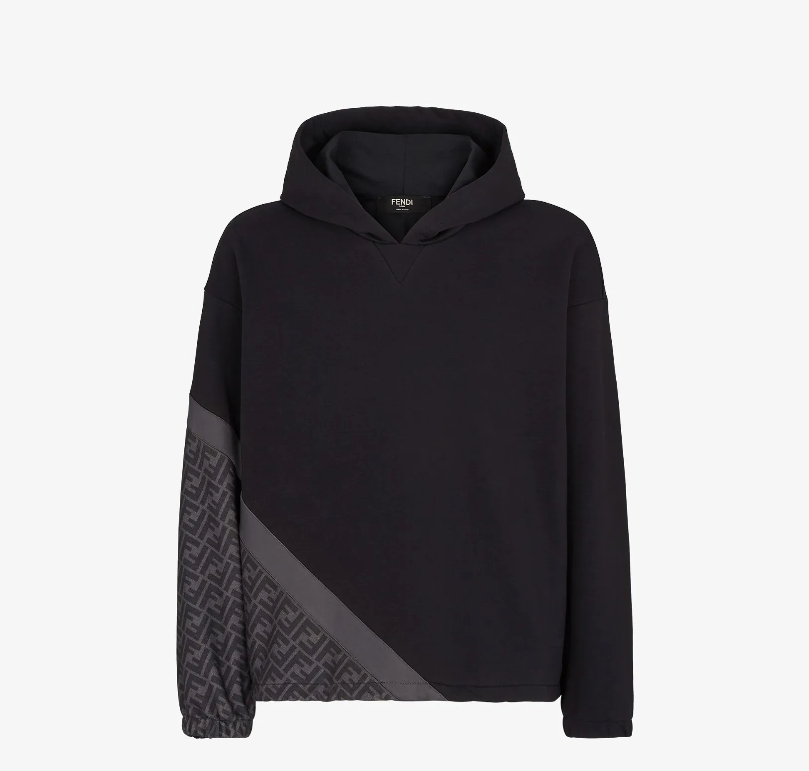 FENDI  |Pullovers Monogram Sweat Long Sleeves Plain Cotton Logo