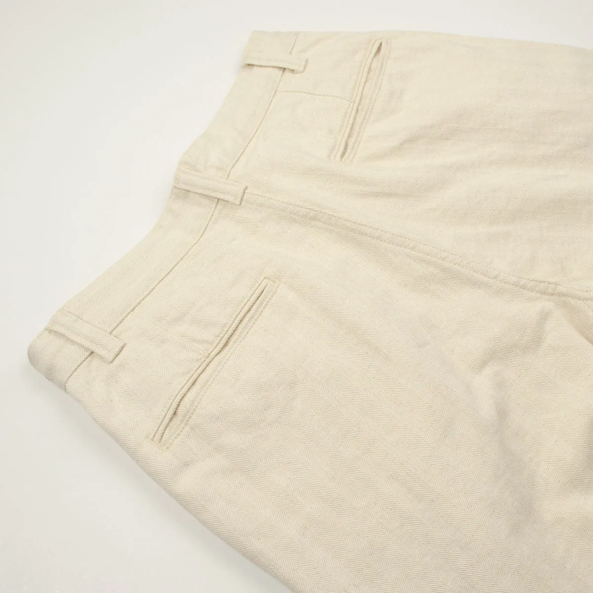 FOB Factory - Herringbone Trousers - Ecru