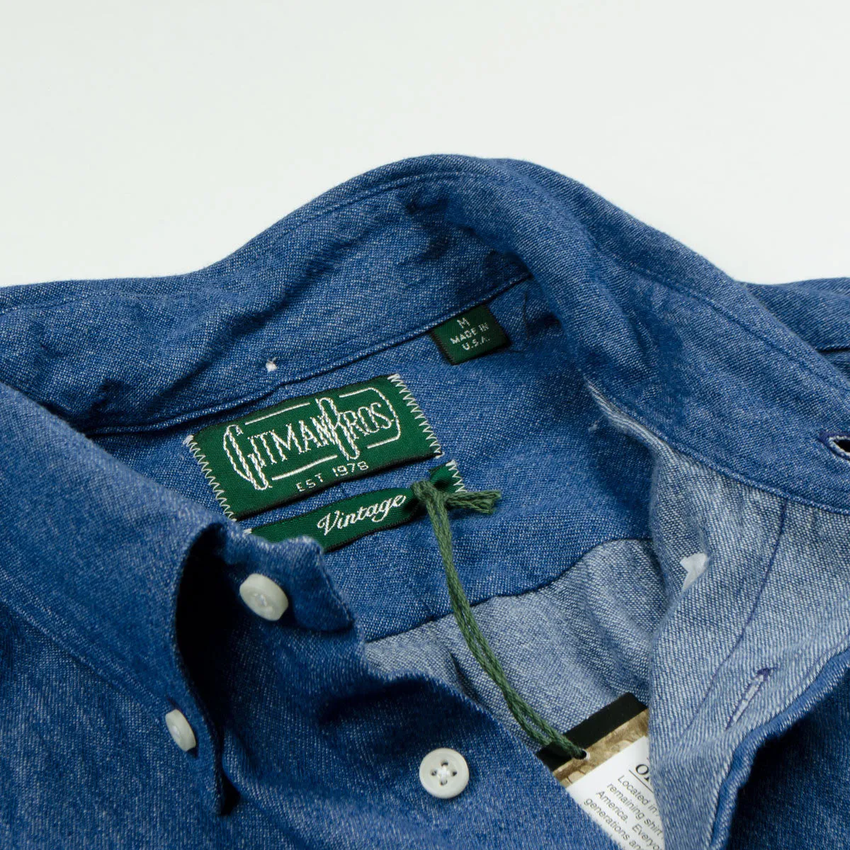 Gitman Vintage - Japanese 6.5 oz Denim Shirt - Blue