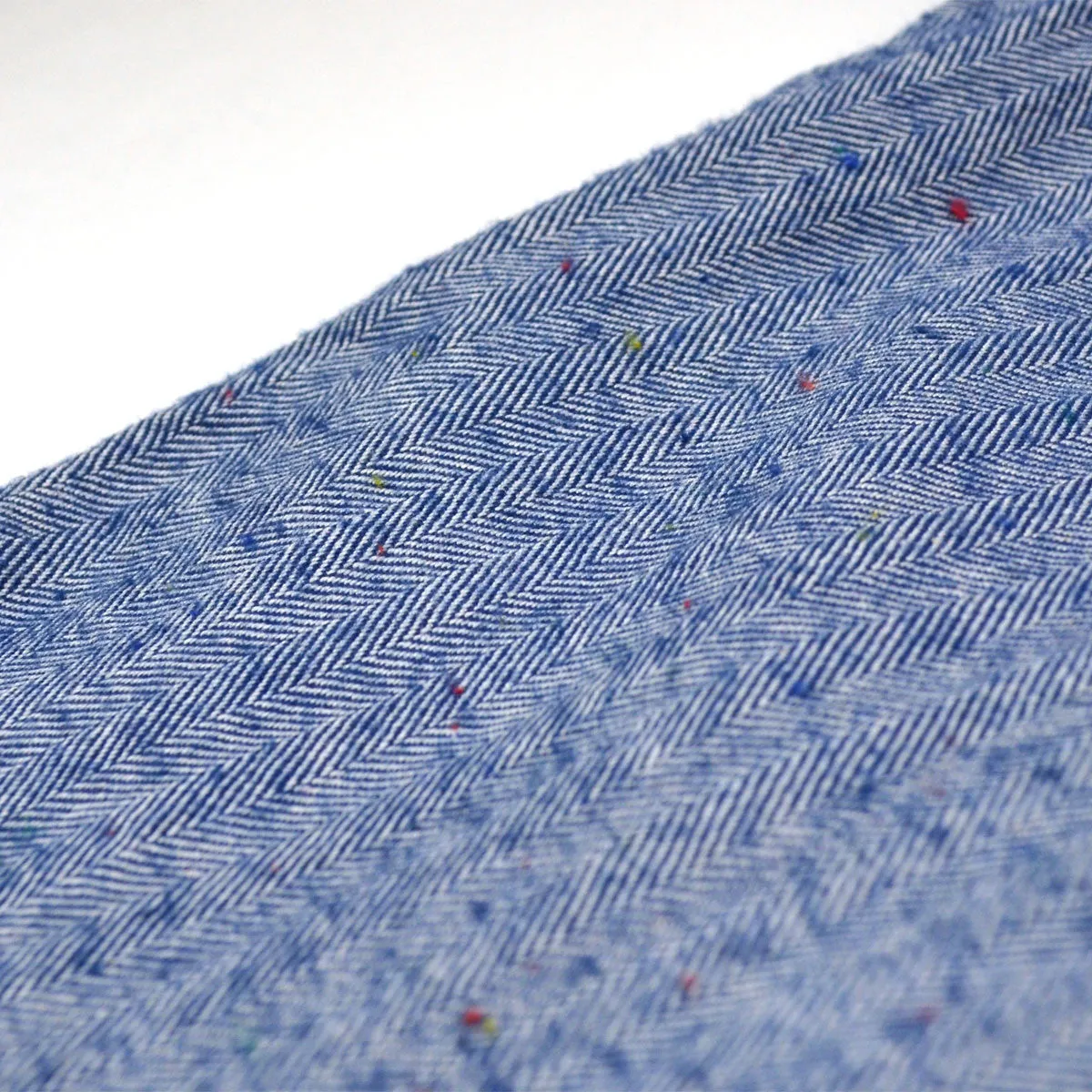 Gitman Vintage - Japanese Slub Herringbone Flannel Shirt - Blue