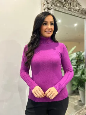 Grape Roll Neck Jumper Sonia