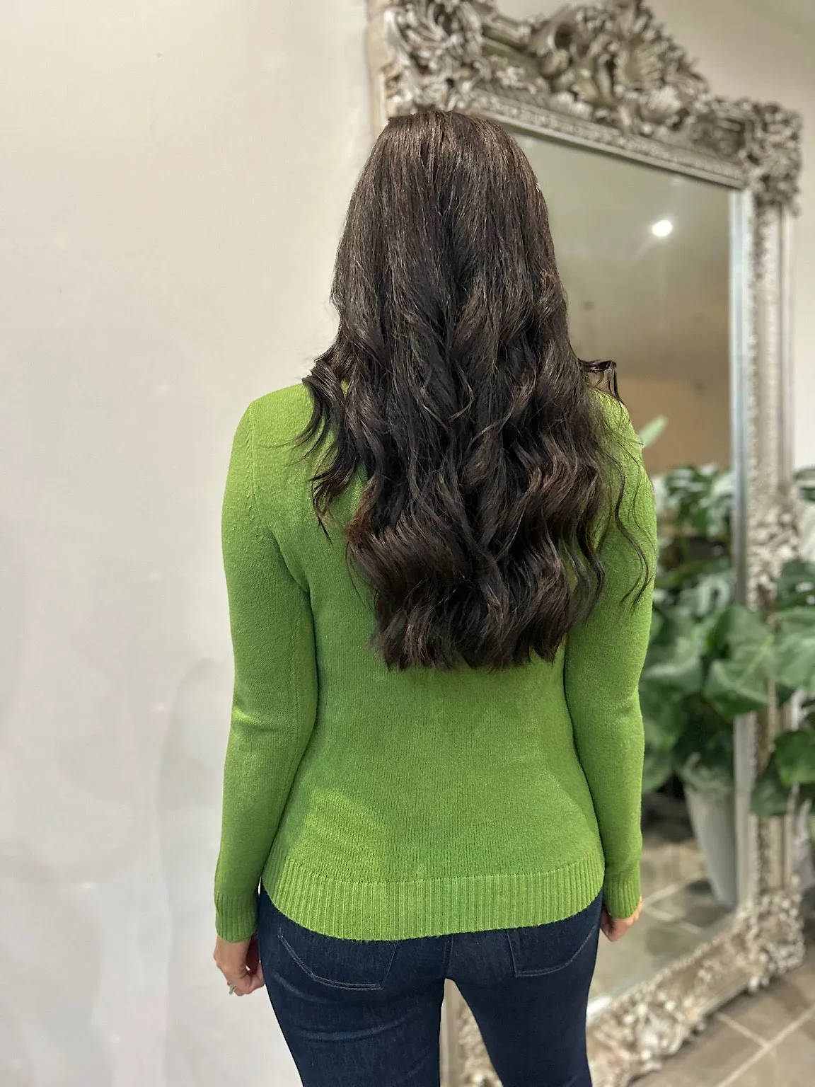 Green Roll Neck Jumper Sonia