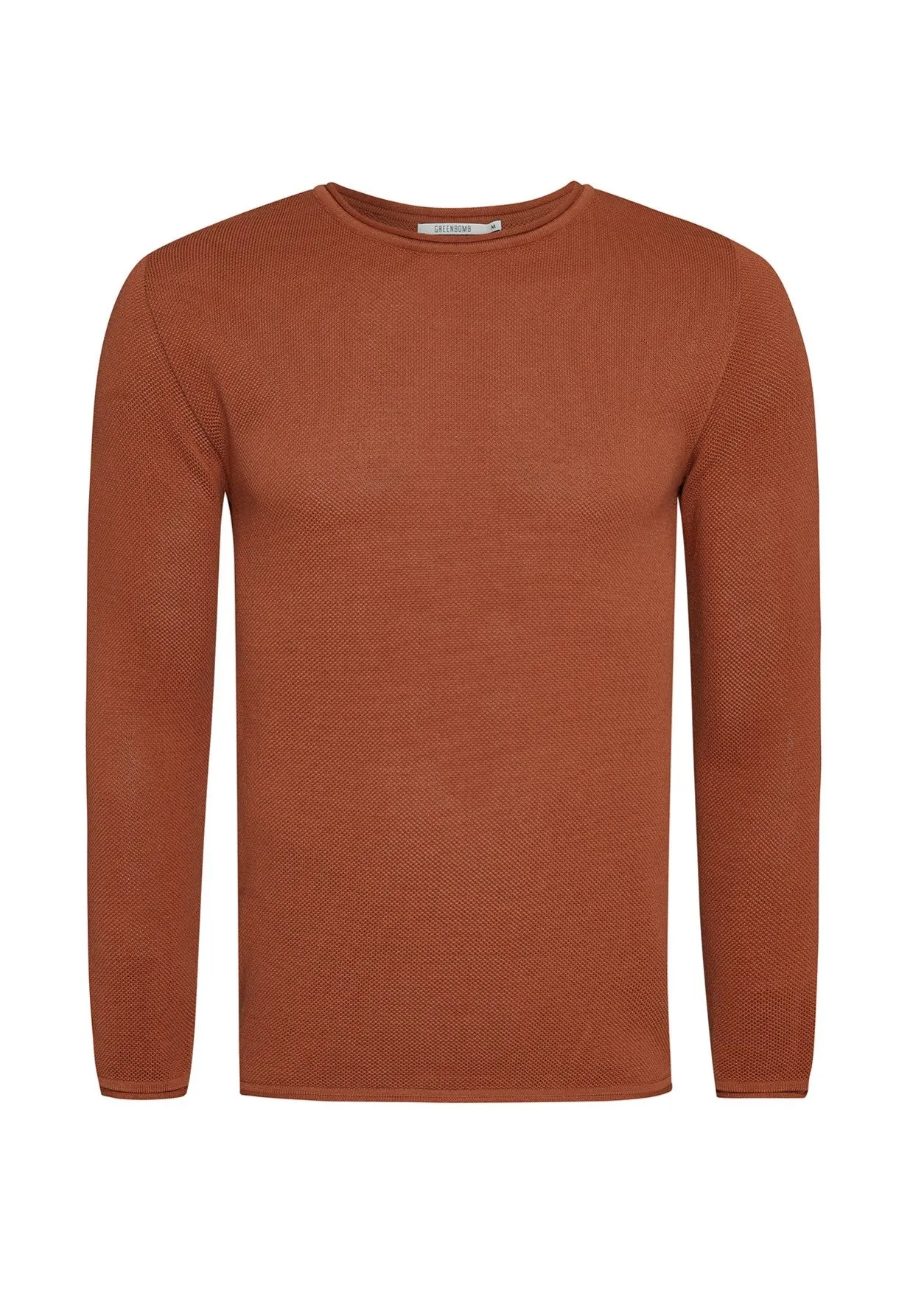 Greenbomb Men's Burned Orange Catch Jumper