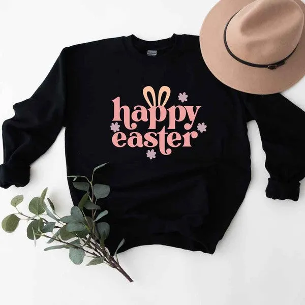 Happy Easter Ears Graphic Sweatshirt