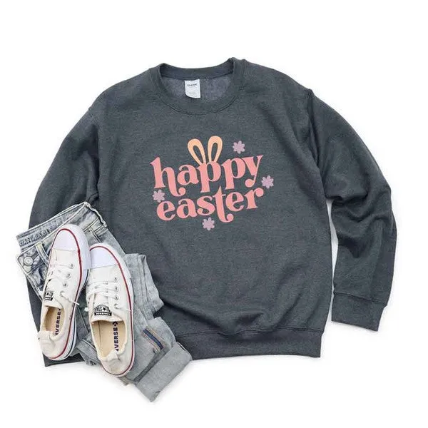 Happy Easter Ears Graphic Sweatshirt