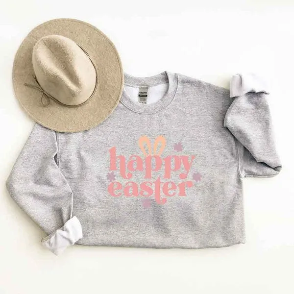 Happy Easter Ears Graphic Sweatshirt