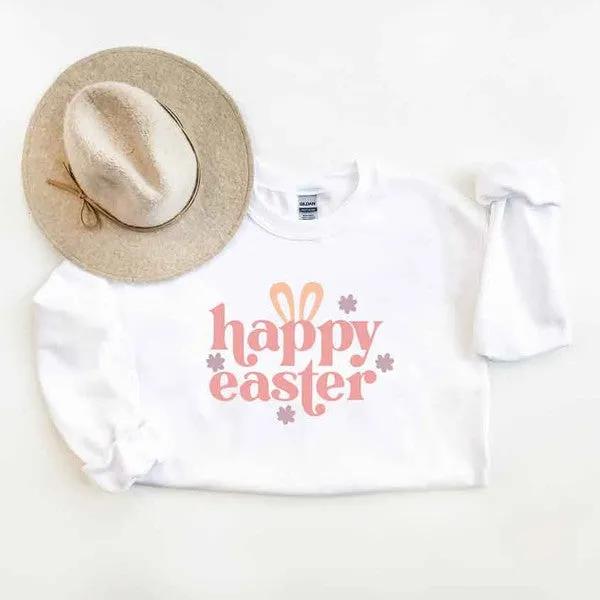 Happy Easter Ears Graphic Sweatshirt