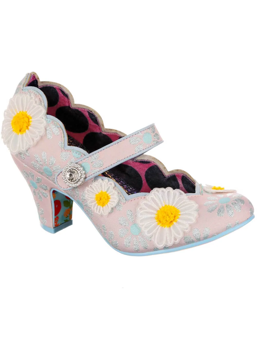 Irregular Choice Daisy Darling 40's Pumps Light Pink