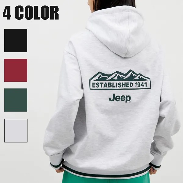 JEEP  |Unisex Street Style Long Sleeves Plain Cotton