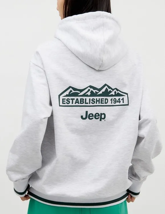 JEEP  |Unisex Street Style Long Sleeves Plain Cotton