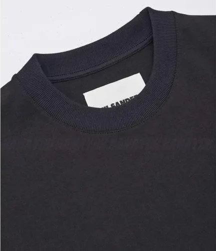 Jil Sander  |Crew Neck Pullovers Plain Cotton Short Sleeves Logo