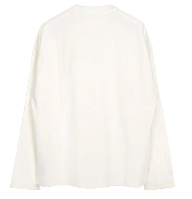 Jil Sander  |Long Sleeves Plain Cotton Long Sleeve T-shirt Logo Designers