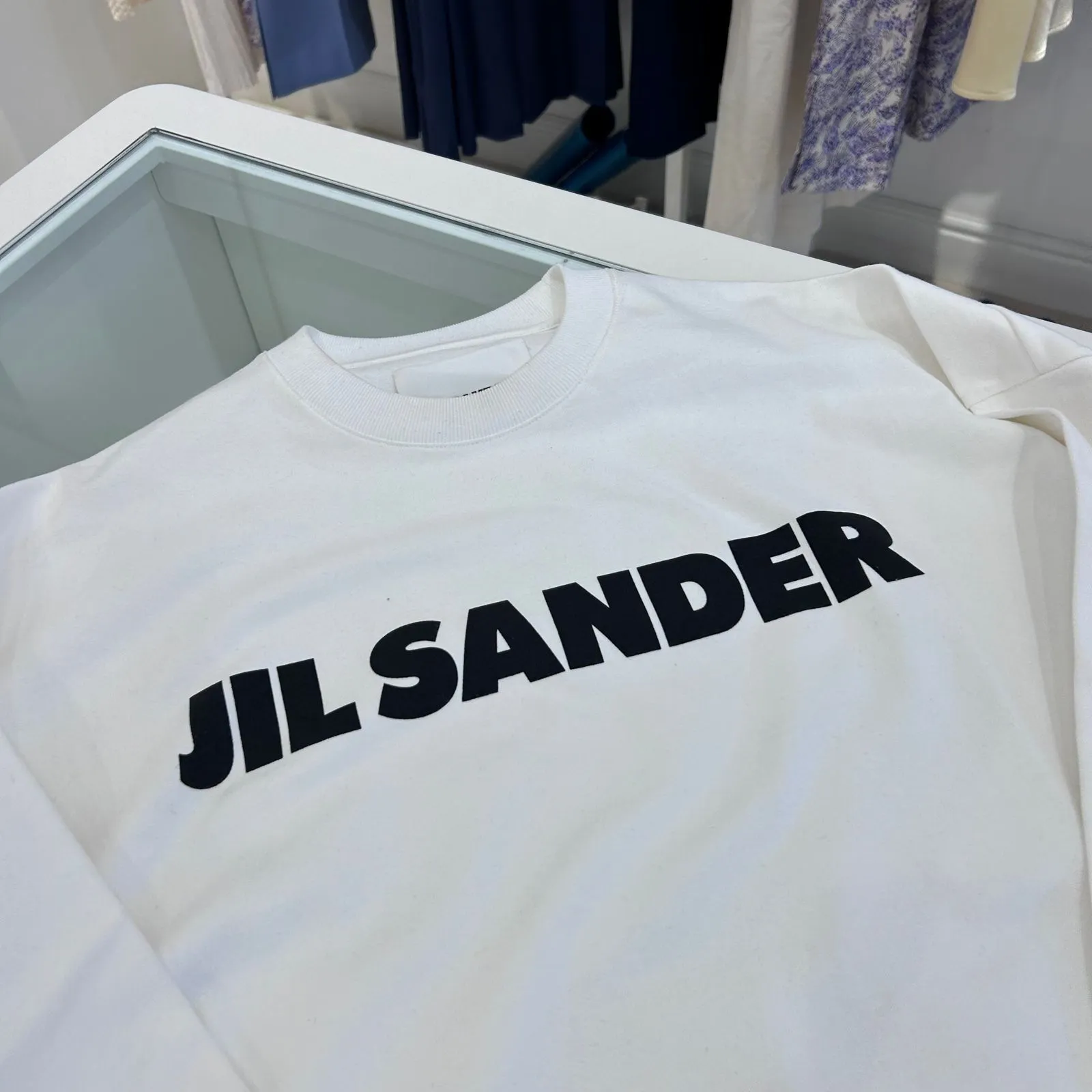 Jil Sander  |Long Sleeves Plain Long Sleeve T-shirt Logo Designers