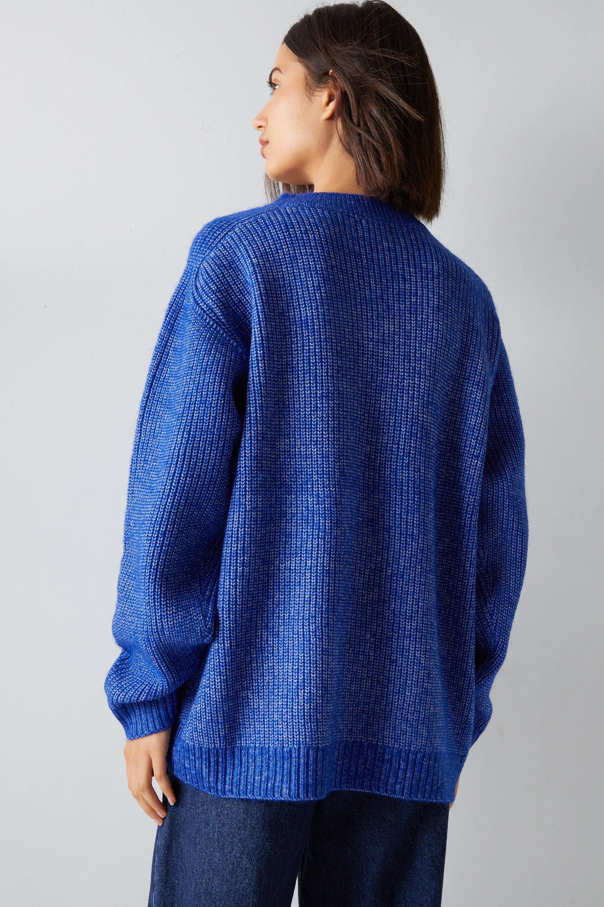 Jumpers & Cardigans | Mohair Blend Rib Sleeve Jumper | Warehouse