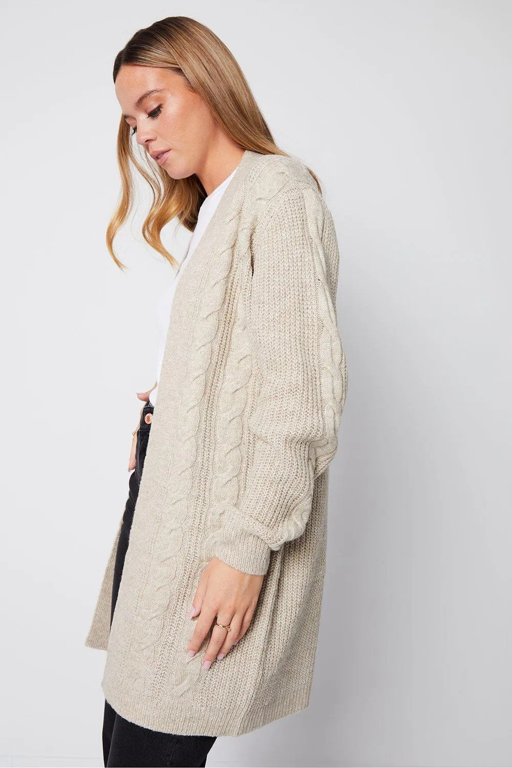 Jumpers & Cardigans | 'Rozanna' Cable Knit Cardigan | Threadbare