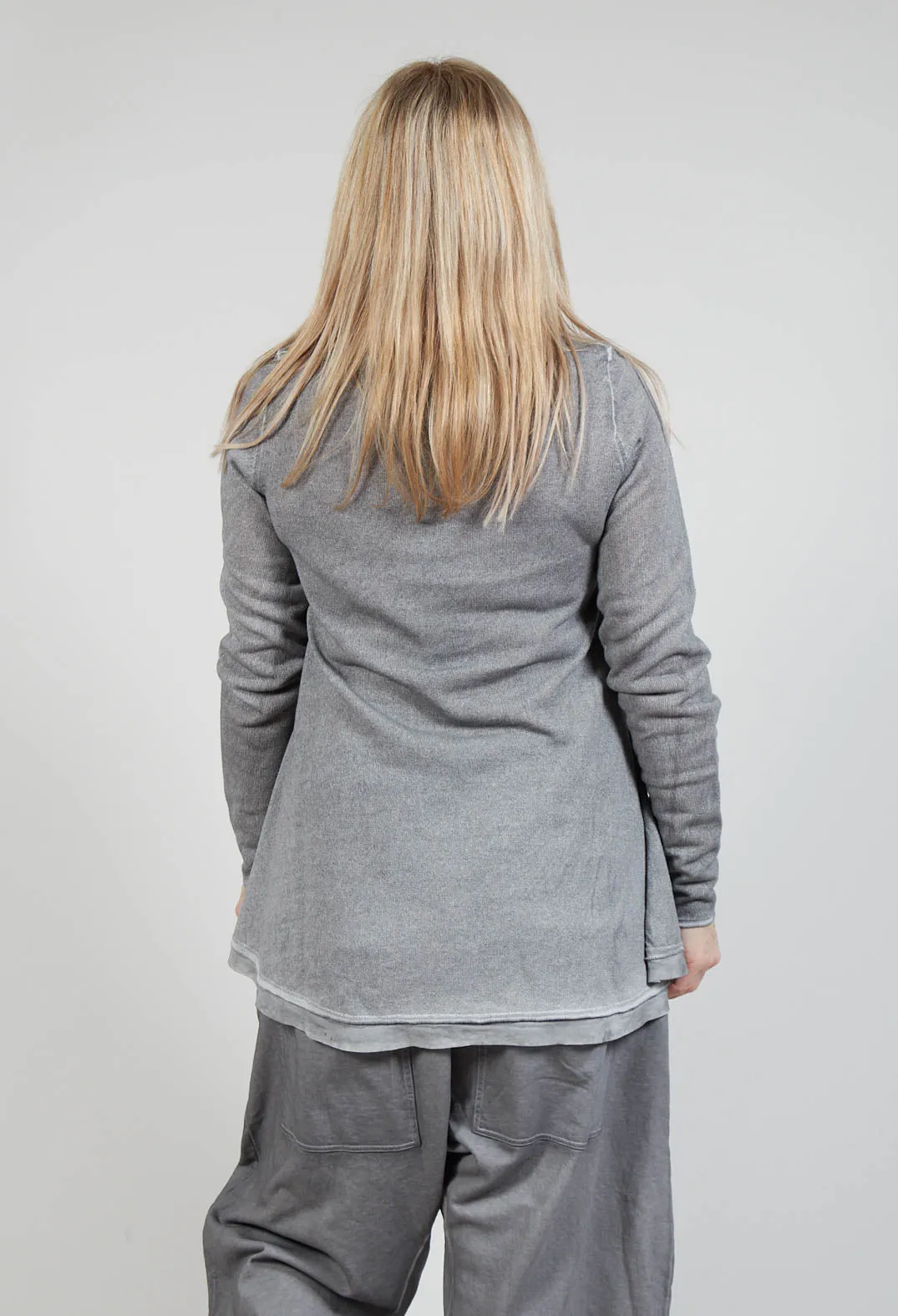 Lightweight Pullover in C.Coal 70% Cloud