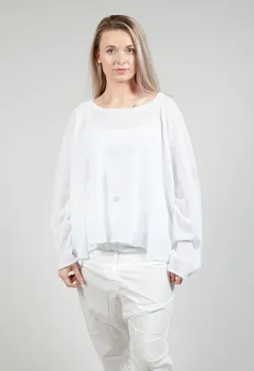 Linen Pullover in White