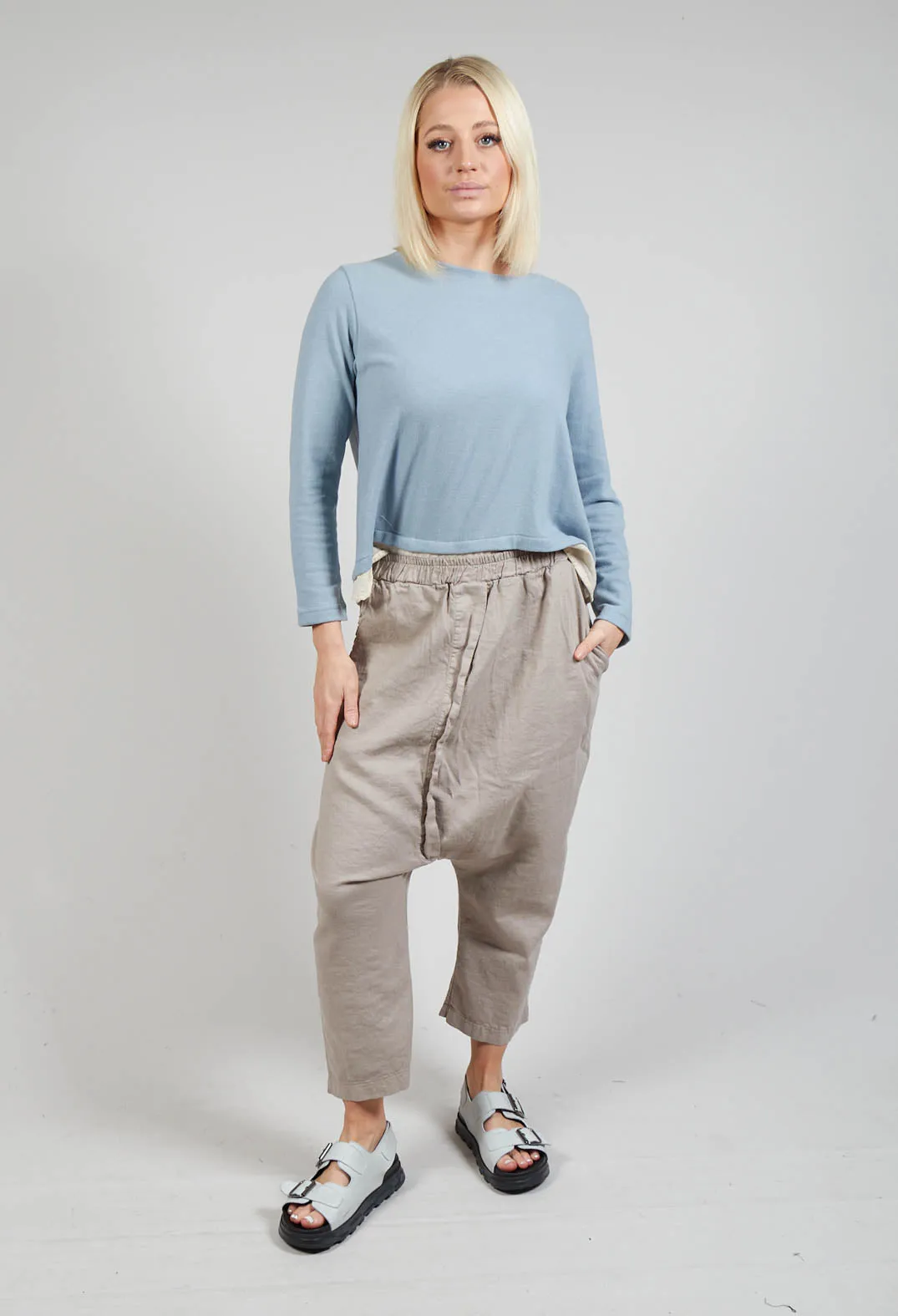 Lippia D Trousers In Argento