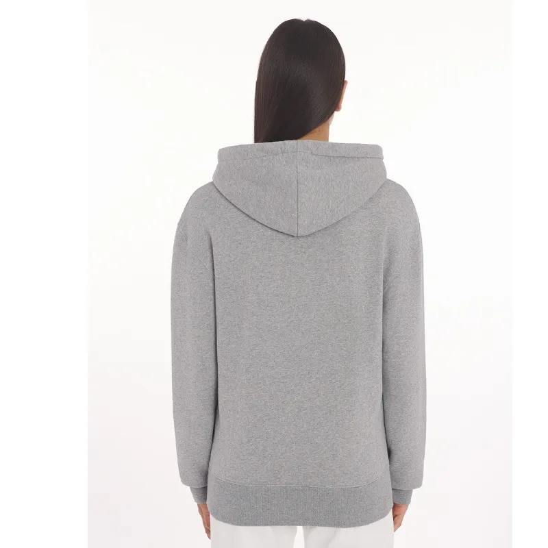 MAISON KITSUNE  |Rib Long Sleeves Plain Cotton Logo Hoodies & Sweatshirts