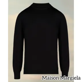 Maison Margiela  |Unisex Wool Long Sleeves Plain Cotton Long Sleeve T-shirt