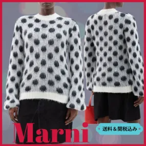 MARNI  |Dots Casual Style Unisex Street Style Long Sleeves