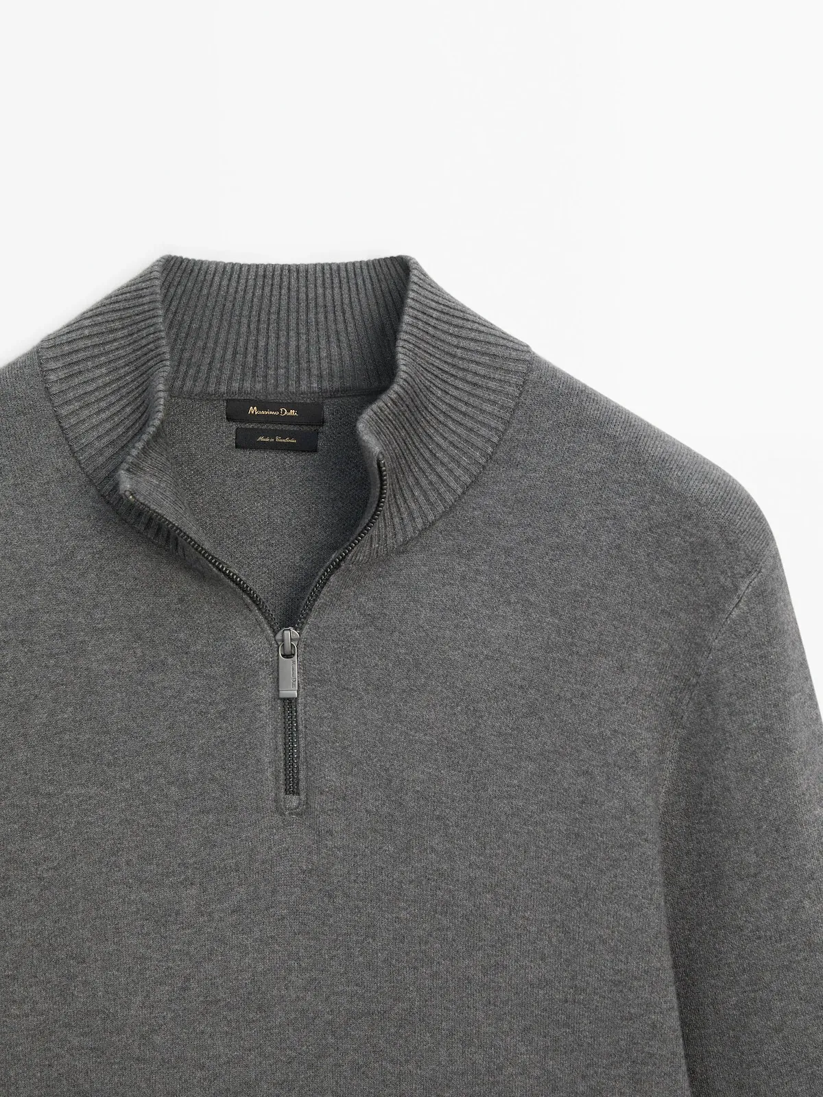 Massimo Dutti  |Pullovers Long Sleeves Plain Sweaters