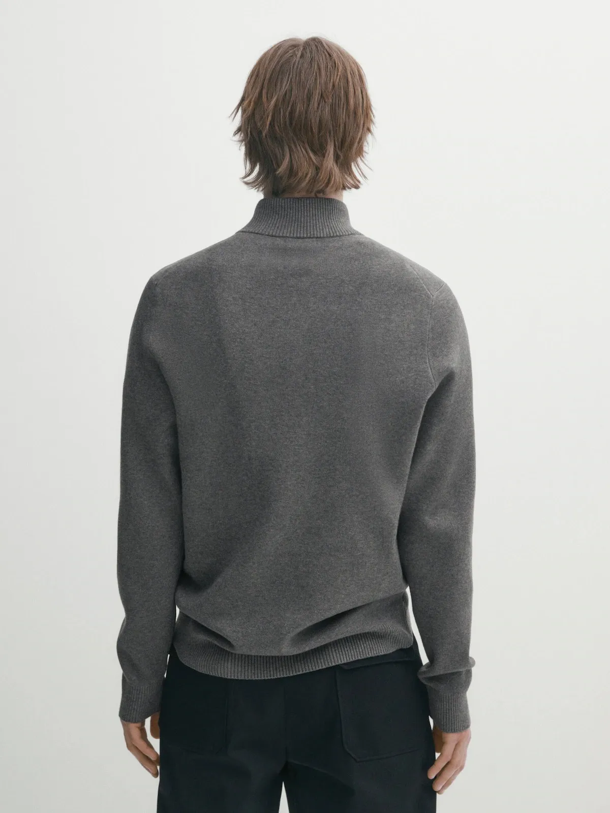 Massimo Dutti  |Pullovers Long Sleeves Plain Sweaters