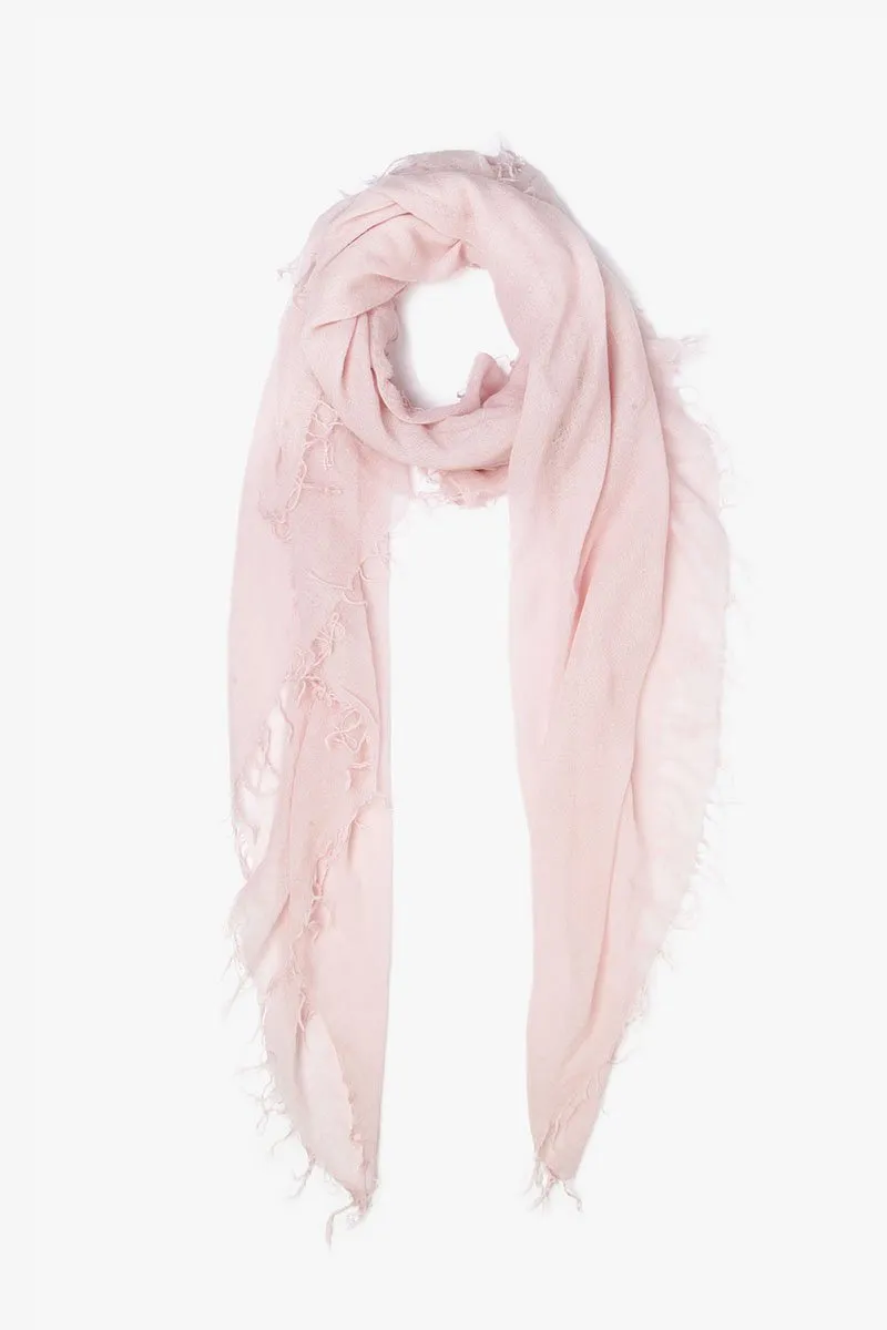 Mauve Chalk Cashmere and Silk Scarf