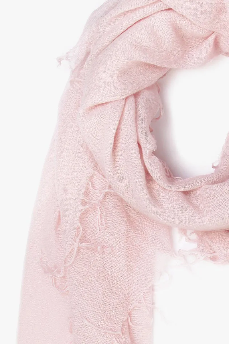 Mauve Chalk Cashmere and Silk Scarf