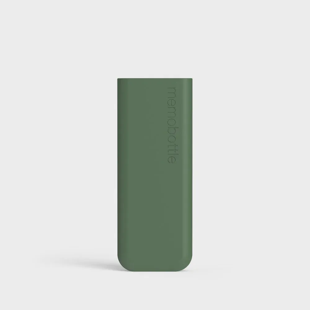 Memobottle - SLIM Silicone Sleeve - Moss Green