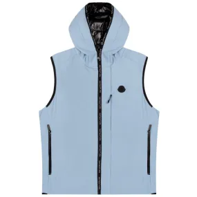 Moncler Allier Hooded Down Gilet Powder Blue