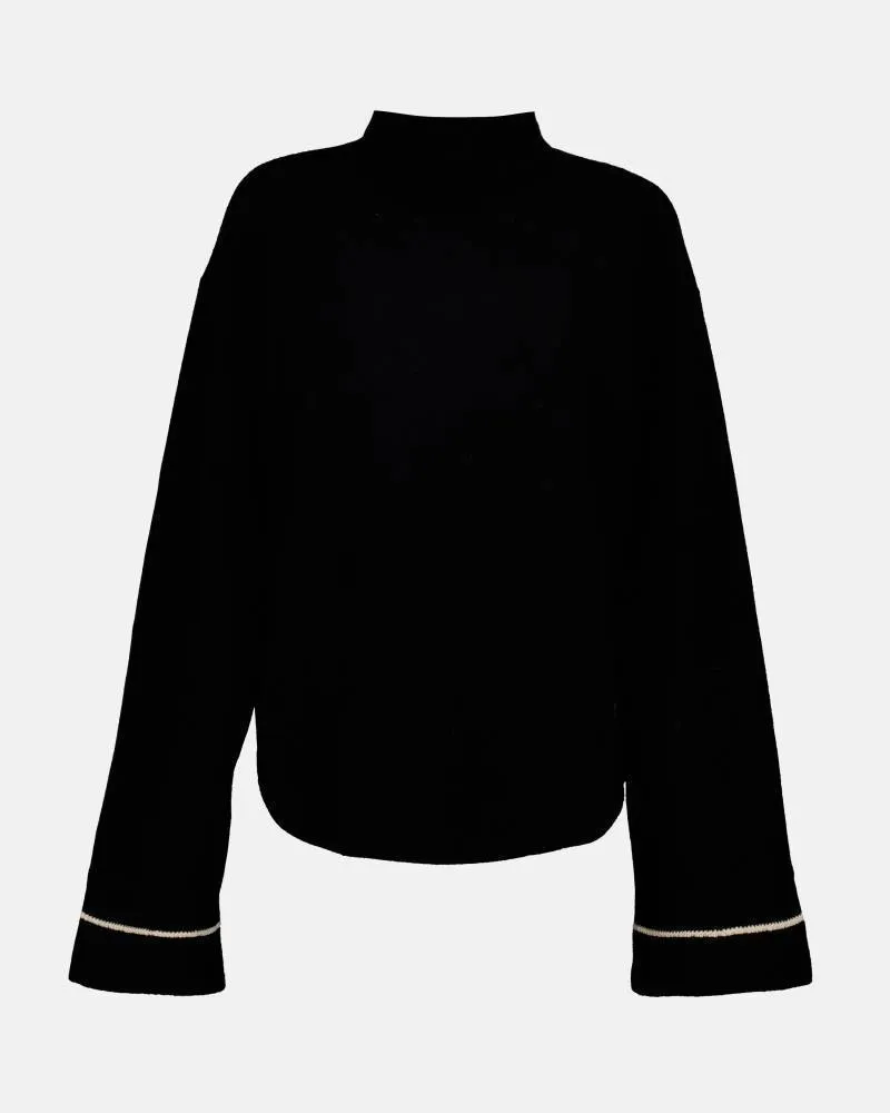 MONCLER  |Casual Style Wool Street Style Long Sleeves Medium