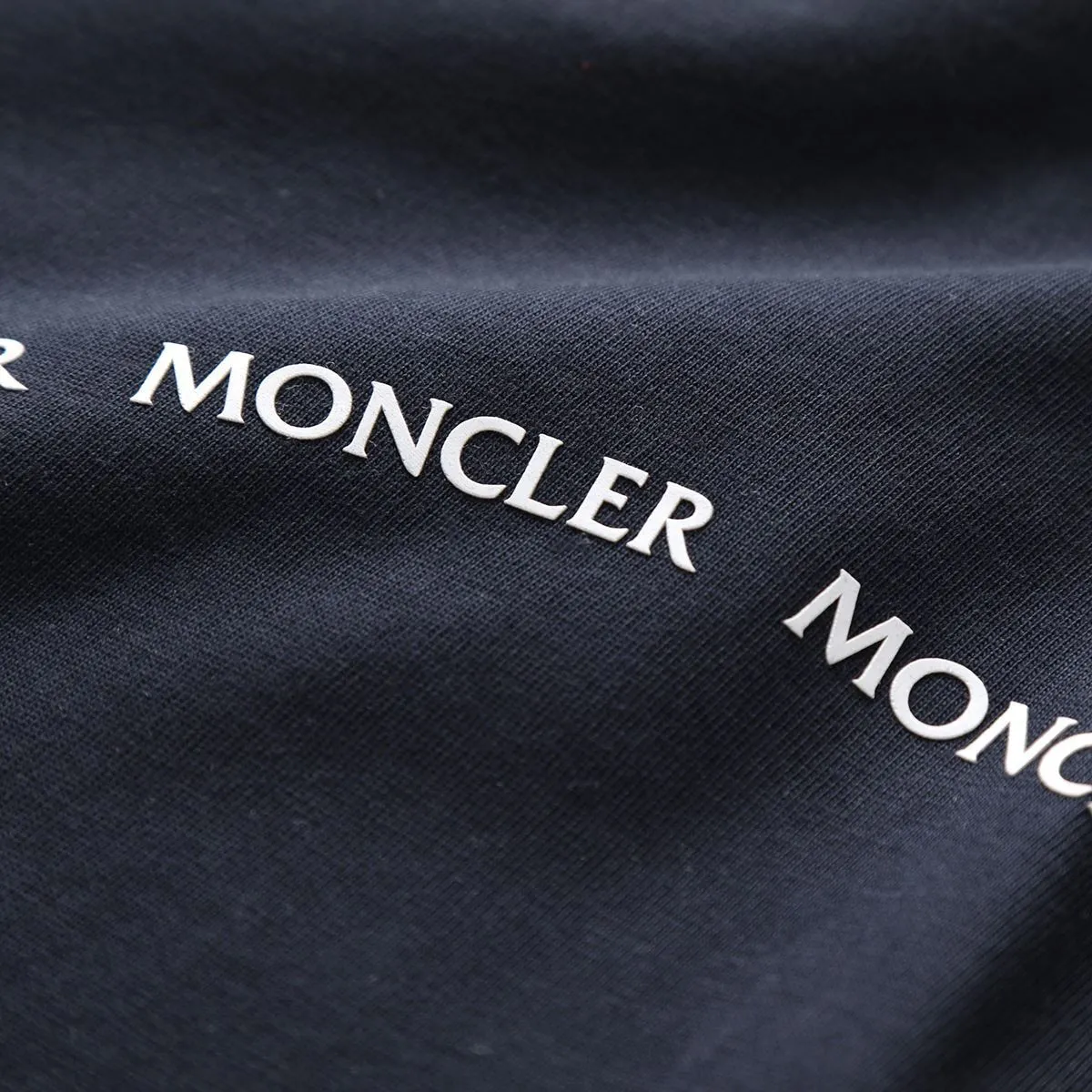 MONCLER  |Crew Neck Long Sleeves Plain Cotton Long Sleeve T-shirt Logo