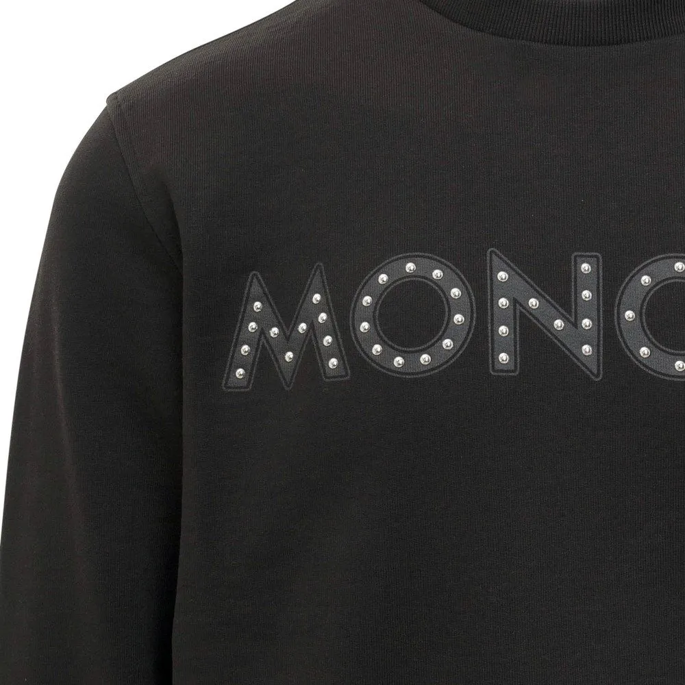 MONCLER  |Crew Neck Pullovers Unisex Long Sleeves Cotton Logo