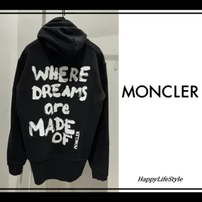 MONCLER  |Pullovers Bi-color Long Sleeves Plain Cotton Logo