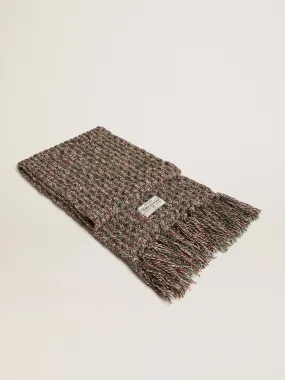 Multicolored wool scarf