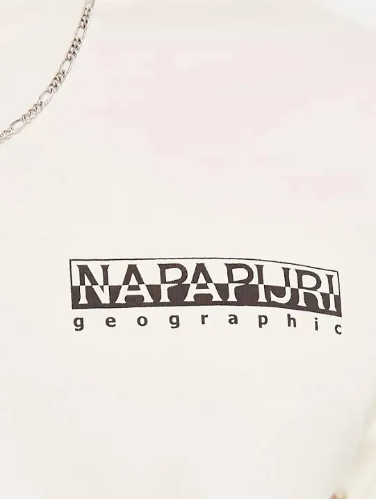 NAPAPIJRI  |Crew Neck Pullovers Cotton Short Sleeves Logo