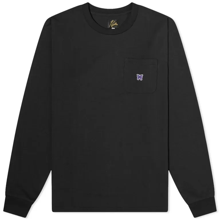 Needles  |Crew Neck Unisex Long Sleeves Long Sleeve T-shirt Logo